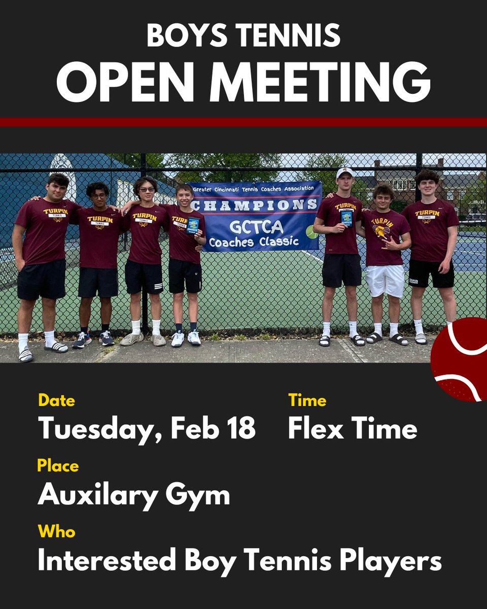 Turpin Men's Tennis tweet media