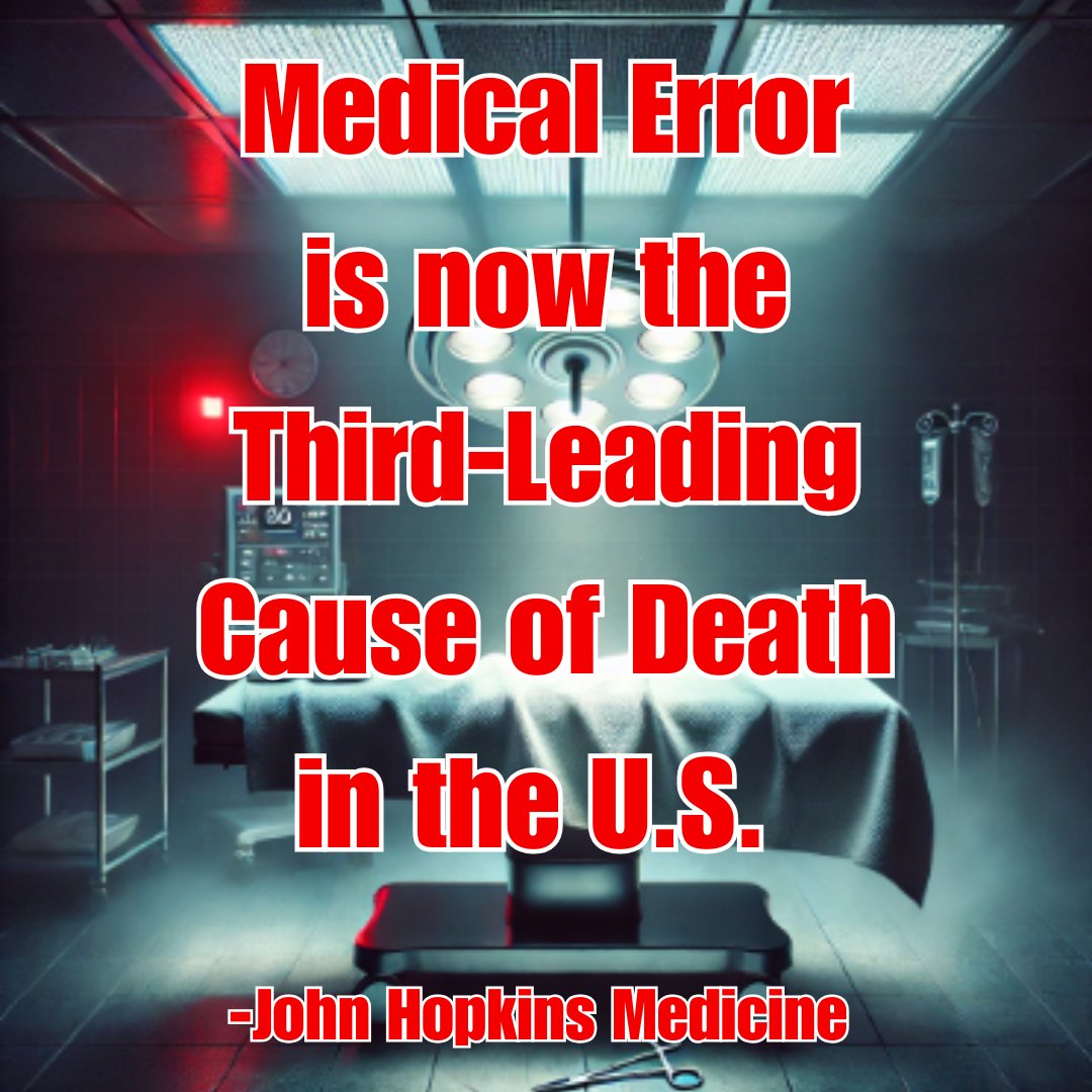 TheRealMrGaines's tweet image. Medical Error is now the THIRD-leading cause of death in the U.S.&quot; 🚨

More than accidents. More than guns. More than you’d ever expect.

Yet, nobody talks about it. 🏥⚠️

How many lives are lost to negligence every year? And who’s held accountable?

#MedicalError…