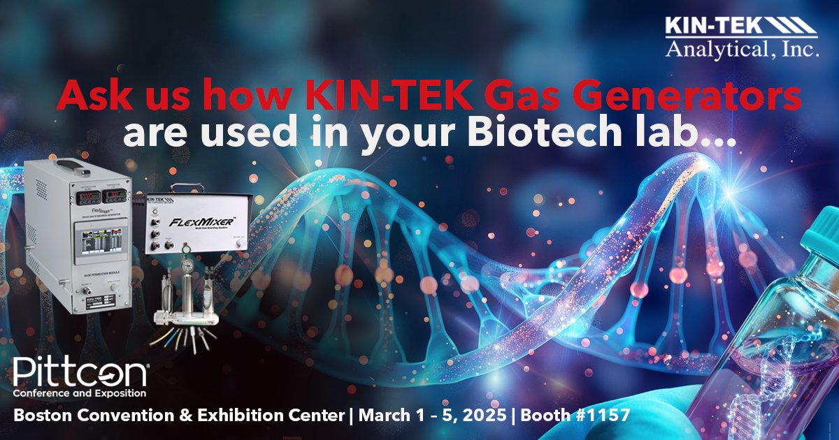 KTANALYTICAL's tweet photo. When working in #Biotechnology  for new products and processes, consider the necessity of accurate Gas Calibration. Creating known amount of gas standards provides accurate exposure studies for filter testing, sensor testing, or testing biological models.   #pittcon https://t.co/xyg01GlB0p