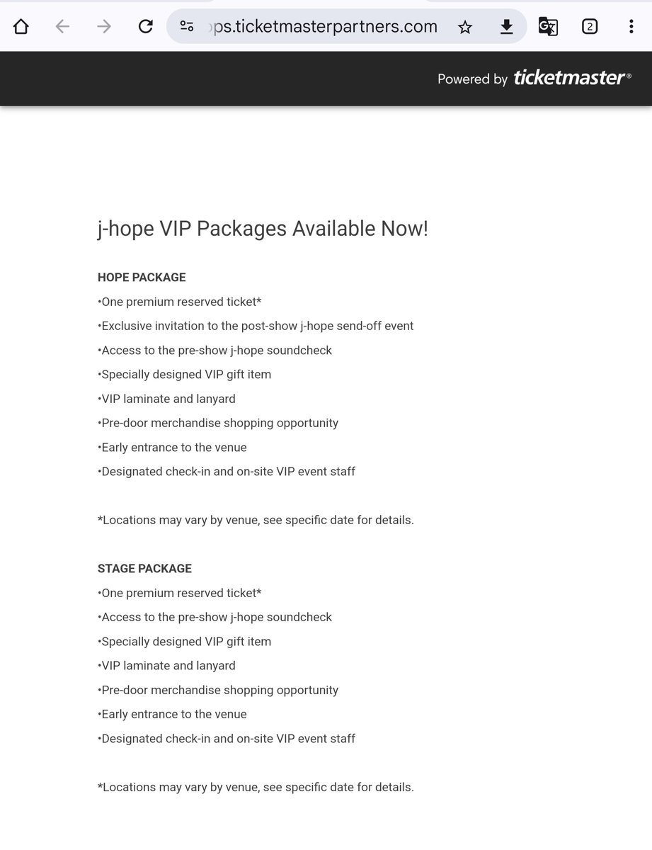 MrsTOH2O's tweet photo. I have TWO tickets for D2 Los Angeles (Apr 6), Sec FLRA1 Row 14, STAGE PACKAGE seated together for NON-DYNAMIC PRICING for $633.80 for EACH of them. The seller will also be attending. MUST BE #BTSARMY. Please comment below if interested. 🥰💜👇 #BTS #JHope #Jhope_Tour @BTS_twt https://t.co/pmHKlR8QSo