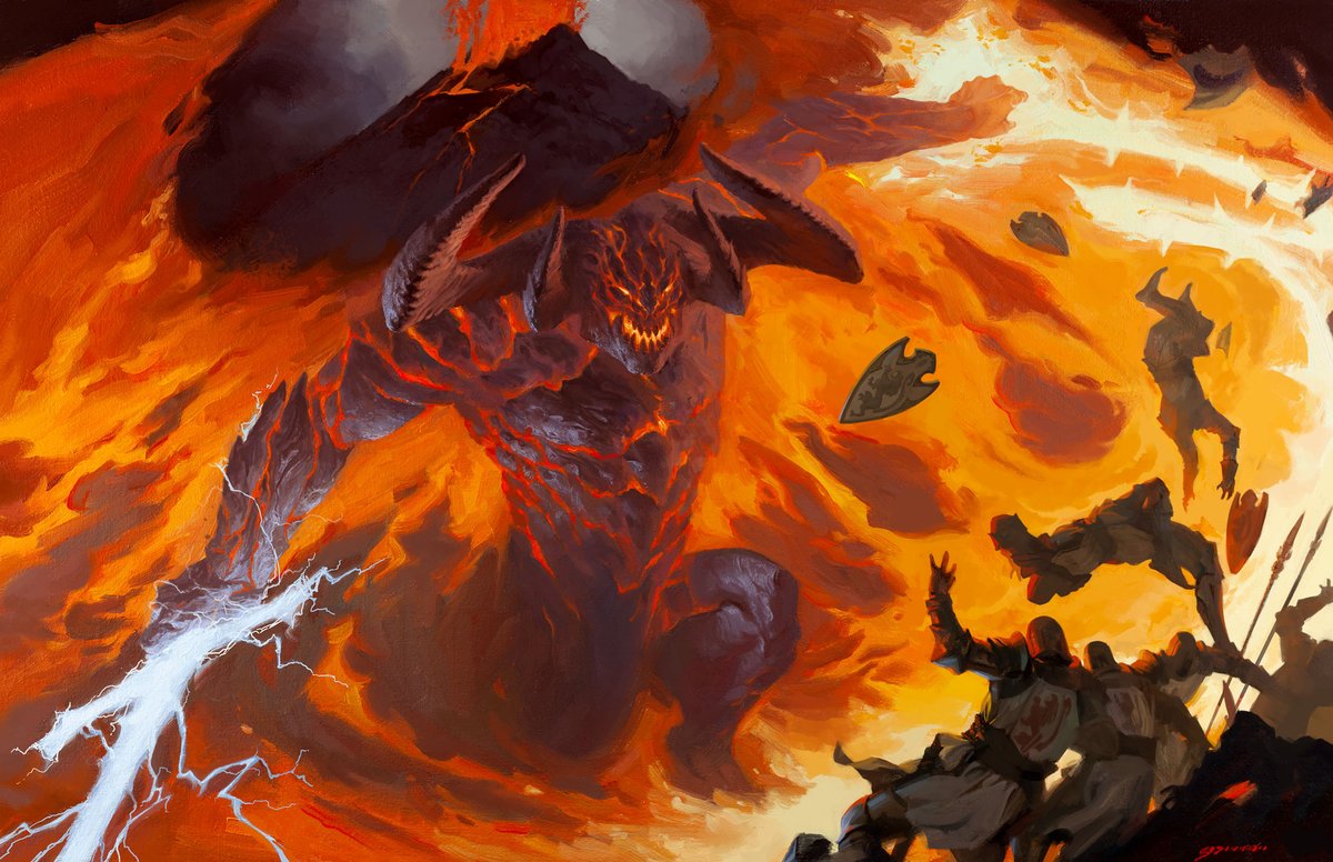schaturvedi's tweet image. Balor. A piece for the new Dungeons & Dragons Monster Manual.
Oil on 12x16" canvas + some digital
AD: Fury Galluzzi