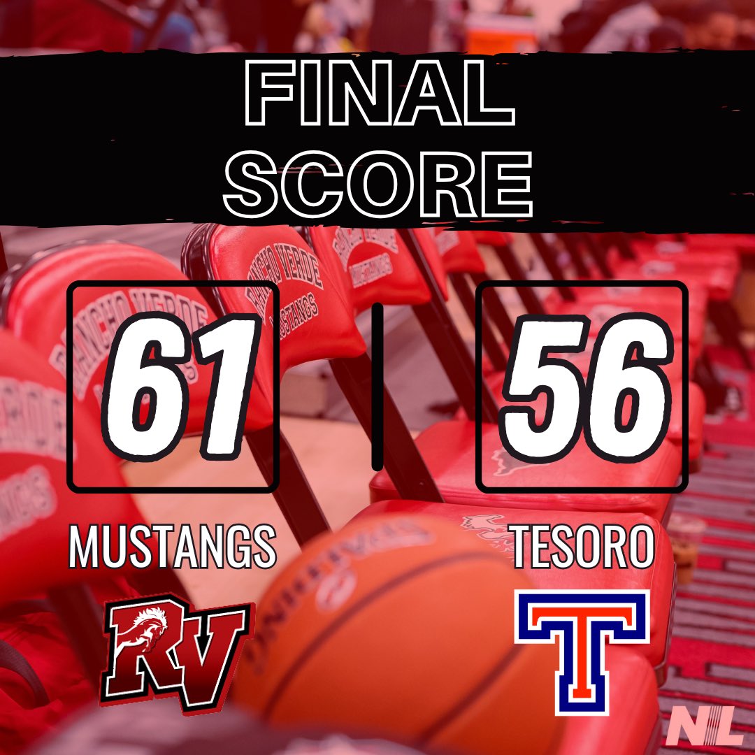 SURVIVE AND ADVANCE!!!! The 〽️ustangs pull out a nail biter 61-56 over a very well coached Tesoro team. We will host Great Oak in the 2nd round @ 7pm on Friday for a spot in the quarterfinals!