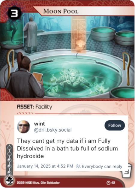 drilrunner's tweet photo. (thanks to @schneidysrevolt) this is the trick the VPNs don't want you to know about [Moon Pool] [Netrunner] https://t.co/zxpgYrkykv