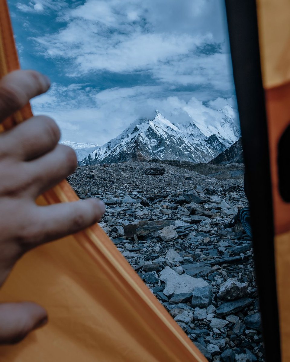 Morning View From my Tent 

📍Concordia 

K2 BASE CAMP TREK