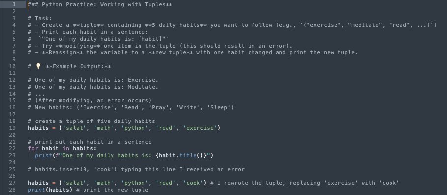 mikelikejordan's tweet image. #100DaysOfPython Day 1
Using python crash course to learn python language and using chatgpt to generate extra exercises for me to practice. Worked through chatgpt generated practice problems based off skills taught in chapters 3-4 of PCC.