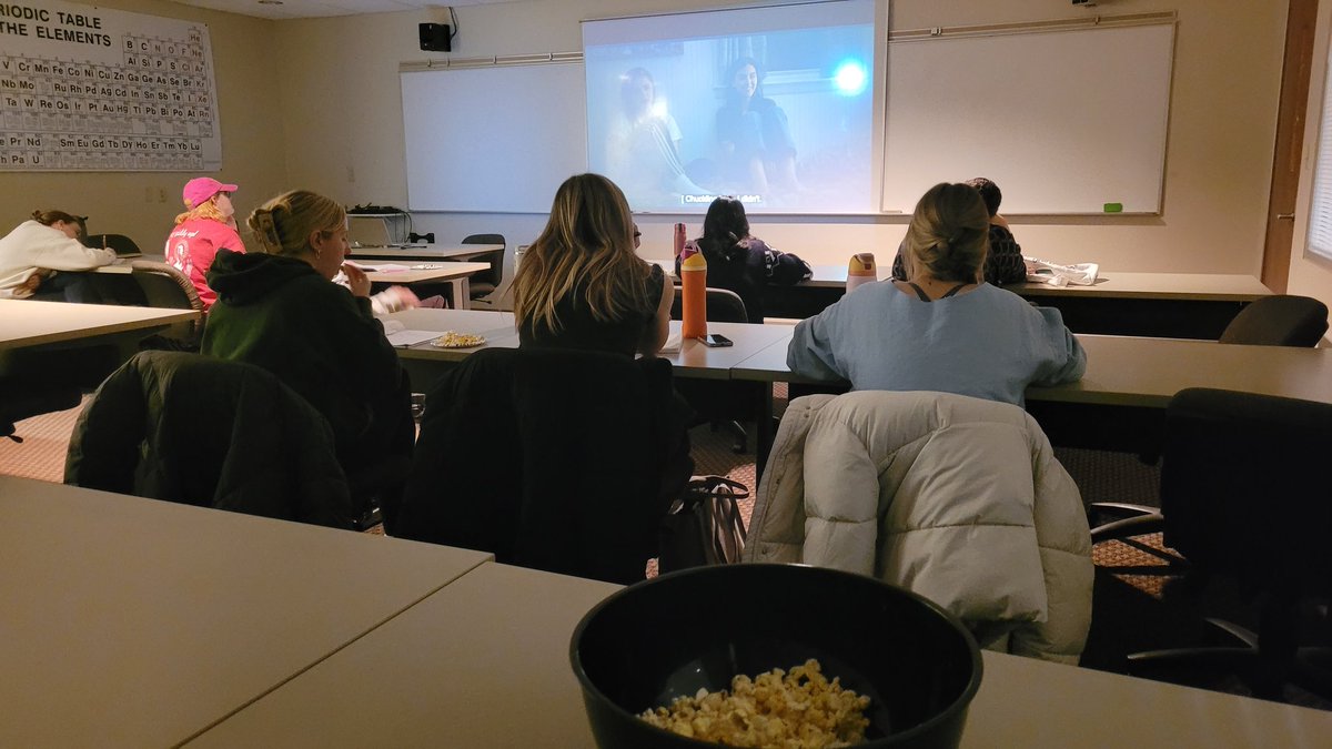 First film of the semester in my Psychology of Gender in Film class! Ft. The Miseducation of Cameron Post 🍿