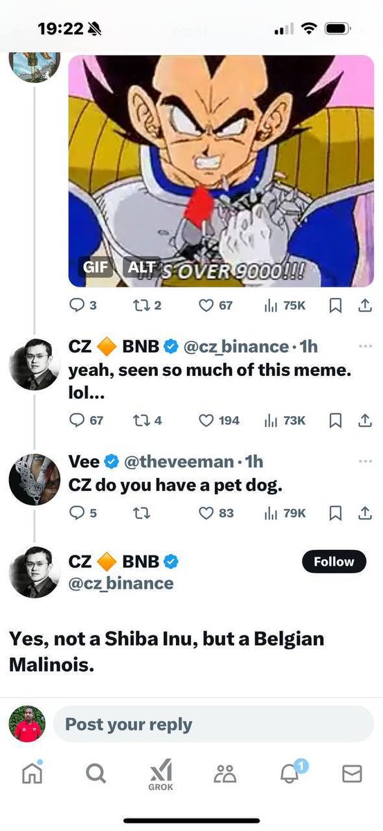 $REX is CZ's DOG posted on his wife's instagram

The proof is in the tweet below