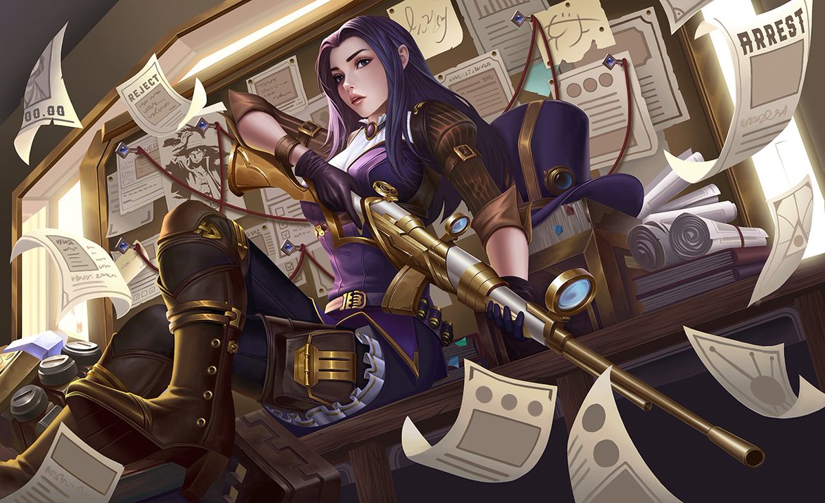 jason242076's tweet photo. League of Legends Caitlyn Fan art
I really like the characters in League of Legends, especially Caitlyn. It took me a while to complete this picture.
花了一段時間終於完成，英雄聯盟凱特琳！！
#FANART
#LeagueofLegends
#LOL
#Caitlyn https://t.co/SVj0gWRkj5