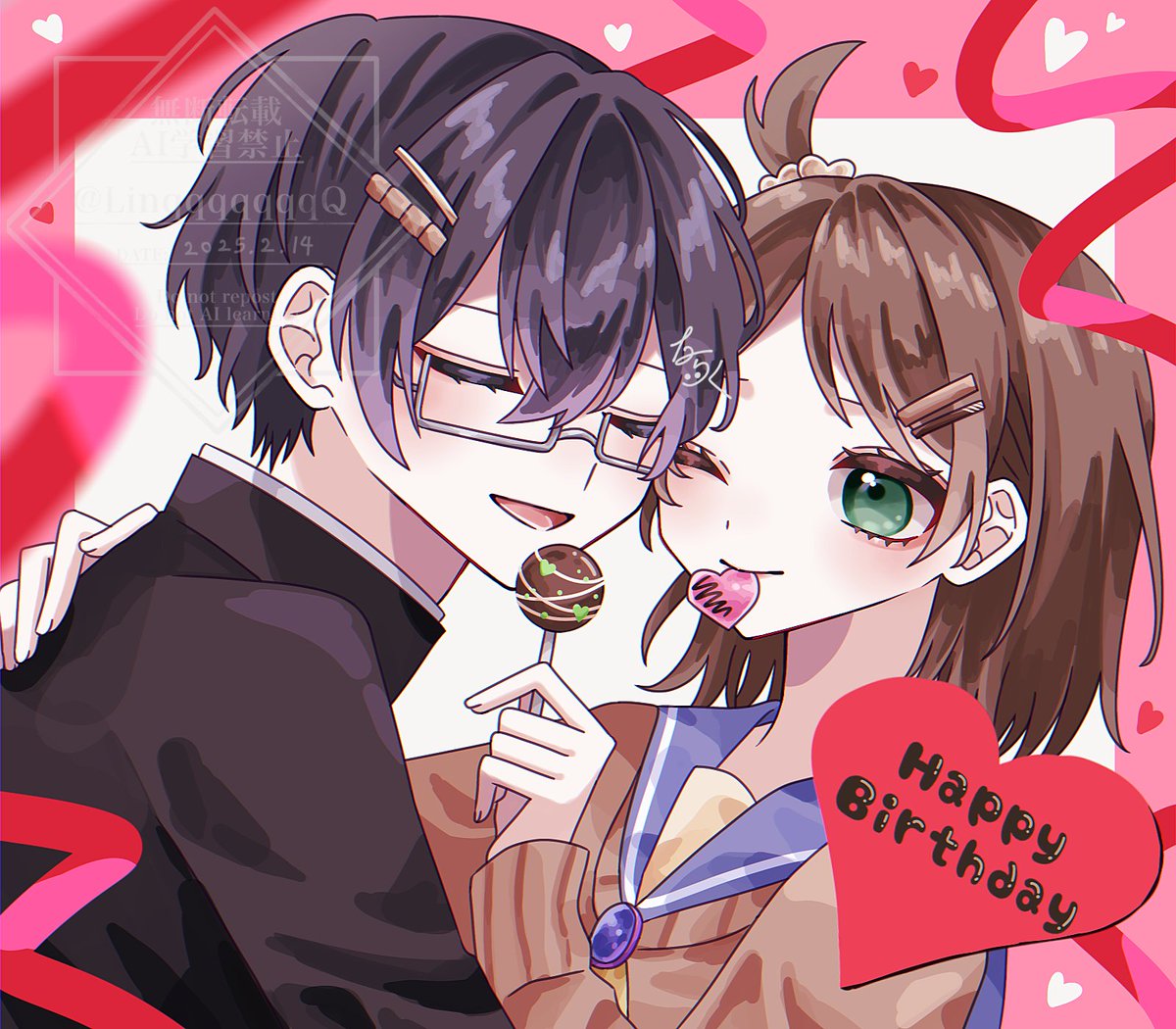 LinqqqqqqqQ's tweet photo. 繁繭🎂💝 https://t.co/p4hv4FCknp