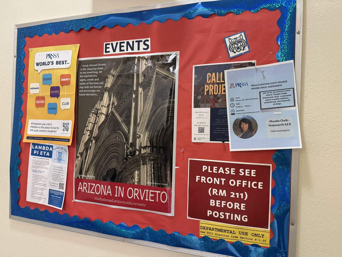 Dr_Chalk's tweet image. This evening I got to head back to my old stomping grounds to do one of my favorite activities - interact with and engage with students. Thank you to the @UArizona PRSSA group for asking me to sharing my experiences and life lessons with them as they navigate their career options