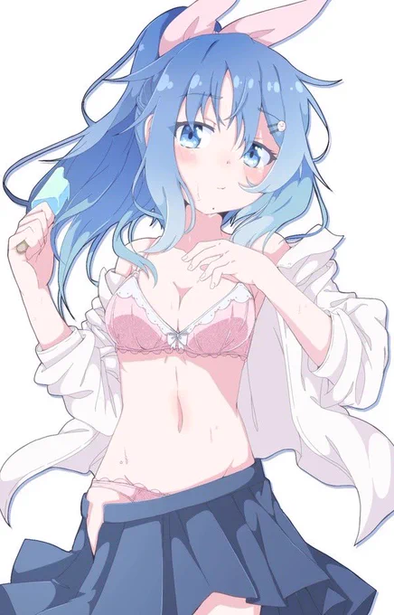 #これを見た人はおへそを見せる見た人強制去年描いて消してた分のほそなちゃん 