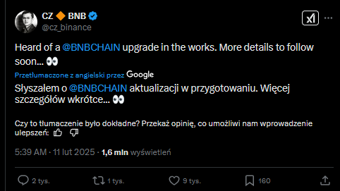 KO_Kryptowaluty's tweet photo. 1. Matthew Sigel z VanEcku zrobił ciekawe obliczenia na podstawie zaproponowanych ustaw odnośnie rezerw BTC w poszczególnych Stanach w Ameryce. 

Wynika z nich, że gdyby zostały klepnięte, owe 20 Stanów wymienionych przez autora włożyłoby w rynek około 20 mld dolarów. W rynek czyli BTC. 

Po obecnych cenach to 242 tysiące Bitcoinów.

Na ten moment ciężko jednak realnie określić szansę wejścia takich ustaw. Obliczenia jednak ciekawe. 

2. Pojawiły się wczoraj dane o inflacji.
Niekorzystne, ceny w porównaniu miesiąc do miesiąca wzrosły o 0.5%, a oczekiwano 0.3%. 

Wywołało to chwilową panikę i spadki, niemniej jednak długo nie potrwały, BTC szybko straty odzyskał. 
Tak czy inaczej utwierdza to tylko w przekonaniu FED, że nie ma sensu śpieszyć się z obniżaniem stóp procentowych. 

3. Wracamy do rynku złota bo dzieją się tam cuda.

Koreańska Mennica Państwowa ogłosiła 11 lutego, że zaprzestaje produkcji, sprzedaży i dostaw sztabek złota z powodu problemów z zaopatrzeniem w surowiec. 

Reasumując nie mają kruszcu, banki też go nie sprzedają.

Efekt jest taki, że niektórzy rzucili się na złote pierścionki i kupują w cenie 200k wonów za 1 gram. 
W przeliczeniu na dolary i na uncję, płacą 3 900 dolców za uncję. 

Londyn też ma problemy i opóźnienia z dostawami.
(o czym dokładniej było w osobnych postach i innych opracowaniach). 

4. BNB i projekty na BNB zaczęły robić zaskakujące wyniki w przeciągu 24h. 

BNB wzrosło o 12% , 
BAKE wzrosło o 91% 
BSW wzrosła o 48% 
THE wzrosła o 51,94%  
CAKE wzrósł  o 56 % 

Wszystko w 1 dzień.  Wczoraj po poście CZ pojawiła się mapa drogowa BNB, będą stawiali na AI, będą wspierali memy, i wiele innych np. uproszczenia dla deweloperów.
Tak czy inaczej jak na 1 dzień, wyniki ładne.

5.  Crypto com ogłosiło, że dostali licencję MICA a od Maltańskiego Urzędu Usług Finansowych.
Dzisiaj napisali, że od dzisiaj działają legalnie na terytorium całej UE. 

6. SBC Medical Group Holdings Incorporated ogłosiła plany zakupu bitcoina o wartości 1 miliarda jenów 
(6,7 miliona USD) będą robić zakupy przez Coinbase.

To chyba pierwsza firma medyczna, która uznała że BTC im pomoże finansowo.

To nie jedyny taki ogryzek z Japonii.
Gumi Inc. firma zajmująca się grami mobilnymi  ogłosiła przedwczoraj zakup Bitcoina o wartości 6,6 mln USD.

Dobre czy dobre. 

7. Według publikacji rozmowy na portalu Biznes24 z prawnikiem Duboisem, 2 dni temu zapadł wyrok sądu okręgowego w sprawie zamkniętej gospodarki w trakcie trwania C19. 

Sąd uznał, że całe ustawodawstwo zakazujące działalności było bezprawne i w związku z tym należne jest odszkodowanie tym przedsiębiorcom, których te sankcje bezprawne dotknęły.

Cały myk polegał na tym, że zgodnie z Konstytucją RP zakaz prowadzenia działalności gospodarczej może być nałożony tylko ustawą, a nie zwykłym rozporządzeniem jak to się odbywało w trakcie c19. 

Niestety dotyczy to tylko tych przedsiębiorców którzy się postawili i poszli z tym do sądu, inne roszczenie ponoć uległy już przedawnieniu. 

Ciężko powiedzieć czy to prawda bo innego źródła nie ma poza słowami prawnika. 

8. Komisja Usług Finansowych Korei Południowej (FSC) ponoć wczoraj ogłosiła plan stopniowego wprowadzania 
możliwości otwierania rachunków na giełdach kryptowalutowych instytucjom, co wcześniej było zarezerwowane wyłącznie dla inwestorów indywidualnych posiadających konta zweryfikowane za pomocą prawdziwych nazwisk.

Plan ten jest ponoć podzielony na trzy fazy:
Faza 1 (do II kwartału 2025 r.)

Możliwość otwierania kont otrzymają:
Organy ścigania 
Podmioty prawne non-profit 

Faza 2 (druga połowa 2025 r.)
Do inwestowania w kryptowaluty będą mogły dołączyć profesjonalne podmioty inwestycyjne, takie jak:

Spółki notowane na mocy ustawy o rynkach kapitałowych 
Zarejestrowane podmioty prawne zajmujące się inwestycjami (około 3500 firm)

Faza 3 (termin nieokreślony)
Rozważone zostanie umożliwienie wszystkim podmiotom prawnym handlu aktywami kryptograficznymi.

Źródła są różne, ja do oficjalnej informacji z ich komisji nie dotarłem, ale tutaj może być problem taki, że poruszanie się po koreańskich stronach jest bardzo trudne. Nawet z tłumaczem. 

Dlatego pojawiło się słowo ponoć.

9. Trump przekazał, w wywiadze z FOX news, że w ramach pomocy Ukrainie domaga się zwrotu tych środków w surowcach które posiada Ukraina. 
Chodzi o 500 mld dolców w surowcach. 

A u nas jest problem z ekshumacjami...

10.  Średnio dziennie tworzy się 51 tysięcy memcoinów na pump funie (a to przecież nie wszystkie). Trafić w ten co wystrzeli to jak trafić 5 w totka. 
Tą nic nie wnoszącą ciekawostką zakończymy.

Mam nadzieję, że nie zanudziłem. 
Powalcz ze mną z algorytmem i zostaw komentarz byle nieobraźliwy 🤪