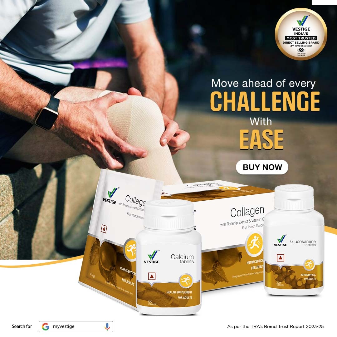vestigemkt's tweet photo. Power your joint health to the next level with Vestige Glucosamine, Collagen & Calcium.
Buy now!
#Vestige #wellness #wellth #jointhealth #glucosamine #calcuim #collagen https://t.co/a8KJXY3gDx