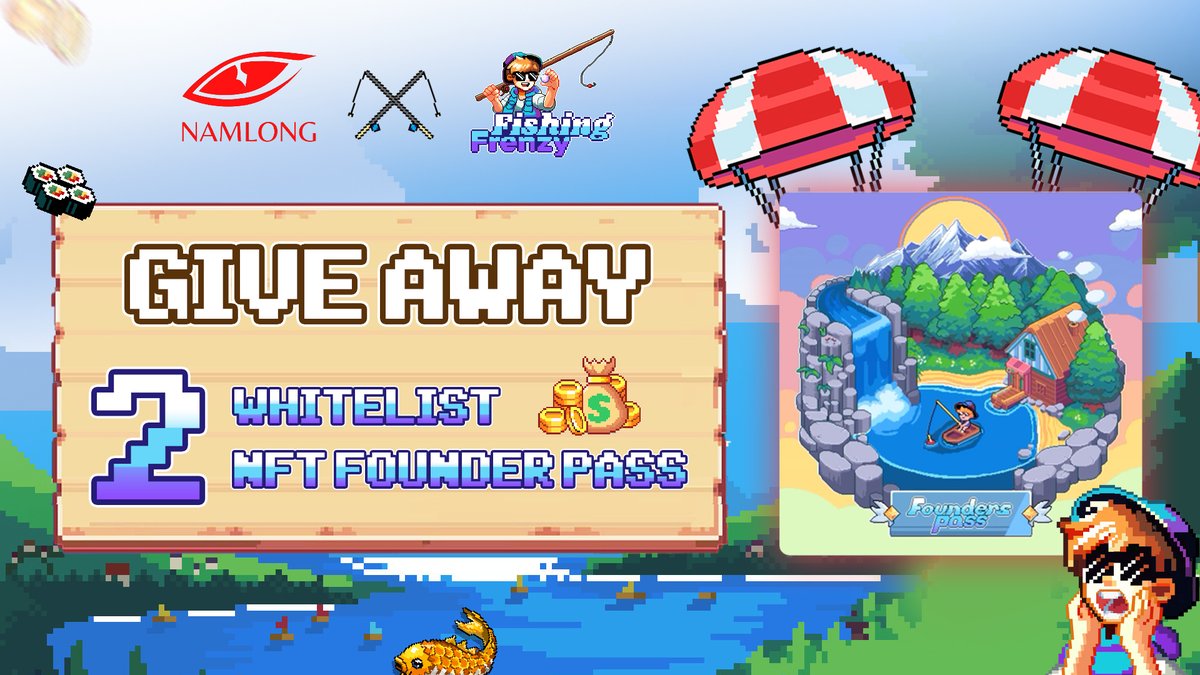 Giveaway: 2 Whitelist NFT Founder Pass // <a href="/FishingFrenzyCo/">Fishing Frenzy</a> 🎣

Link tham gia GA dưới CMT 👇

NamLongDAO mang đến 2/888 NFT dành cho anh em game thủ Web3 Việt Nam 🇻🇳

🐟 Fishing Frenzy là một game RPG thư giãn với nền kinh tế do người chơi quyết định, lấy cảm hứng