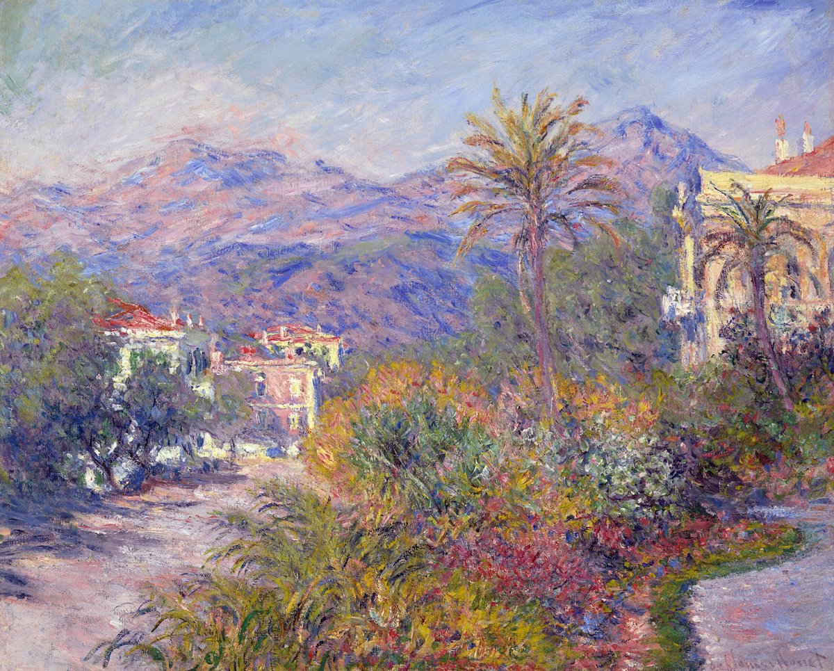 Strada Romada in Bordighera, 1884 #artbots #monet