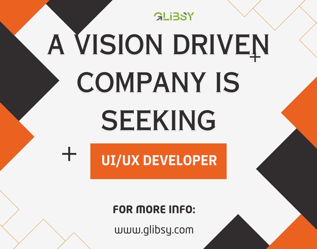 glibsy's tweet image. Apply Now!
Link:
glibsy.com/in/en/jobs/67a…
#hiringnow #hiringalert #uiuxdeveloper #uiuxdeveloperjobs