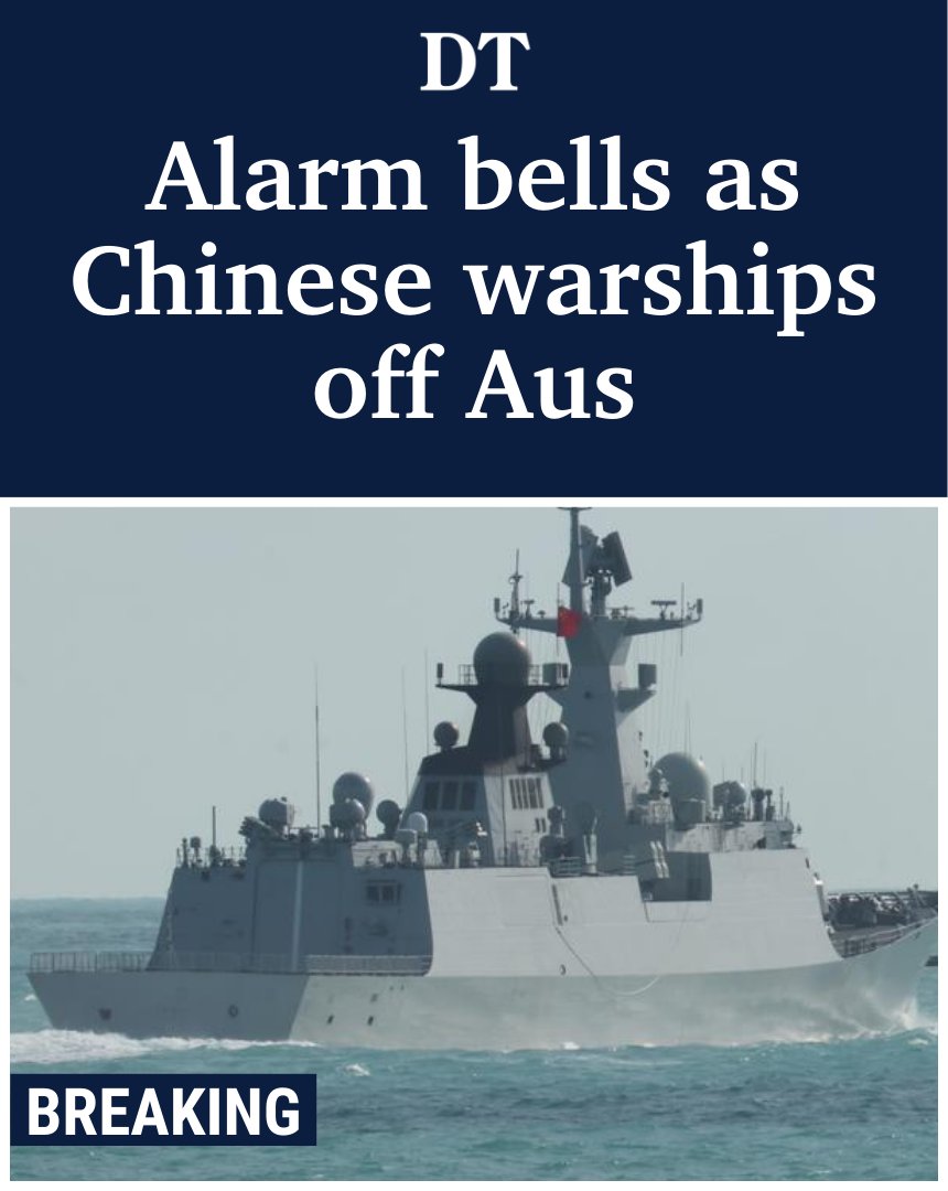 #BREAKING: The Australian Defence Force (ADF) is monitoring three Chinese warships lurking off Australia’s northeast coast. DETAILS: tinyurl.com/eve56res