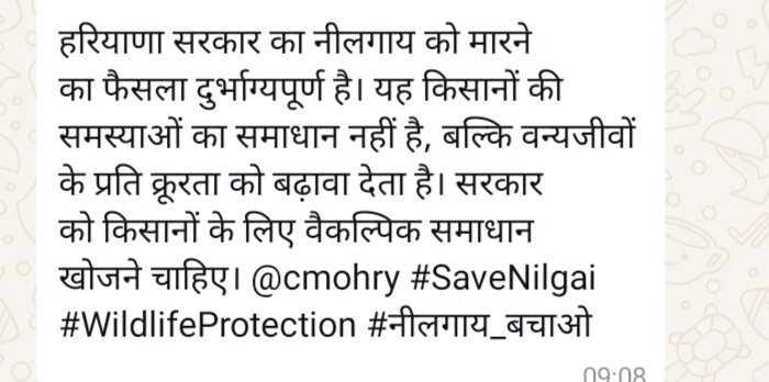 RATANDEEP4's tweet photo. @cmohry   #Savenilgai #WildlifeProtection #नीलगाय _बचाओ https://t.co/MUdqGgR3au