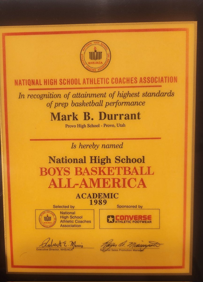 They fished this beauty out of the bowels of the trophy case for me.