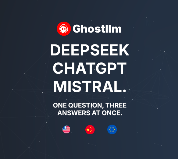 ghostllmsol's tweet photo. $GHOSTLLM

One question, three 
answers at once. https://t.co/iPH9tQrUck