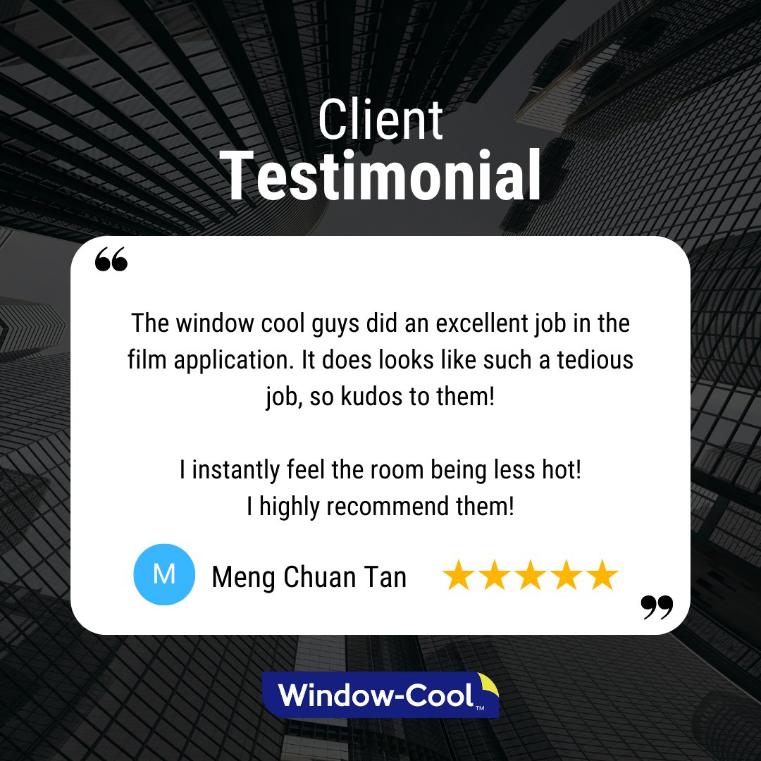 windowcool's tweet image. Thank you for trusting #LLumar #WindowFilms to fight off the heat from your rooms and for choosing our #WindowCool team to do the installation.

We are pleased to know that you immediately felt the cooling effect of our product!🤩

g.co/kgs/azSa4ub