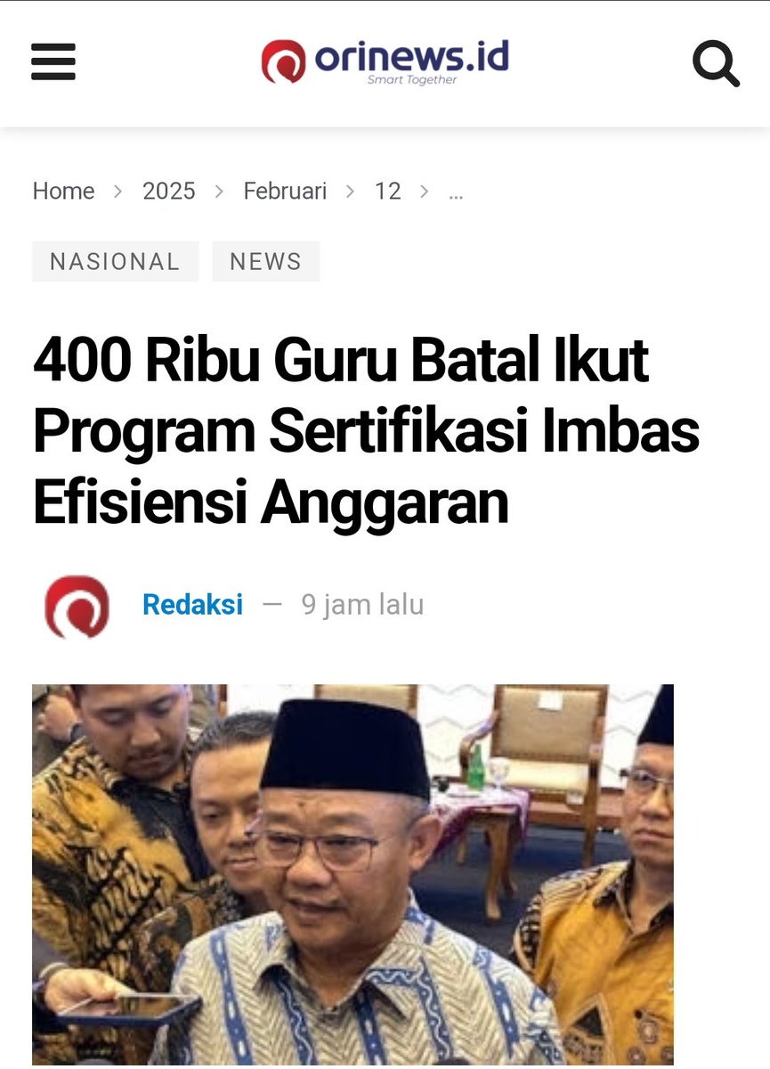 Sudah kusut tambah kusut pulak, efek budaya instan dan pencitraan.
.
.
Efisiensi OKE GAS OKE GAS 😁