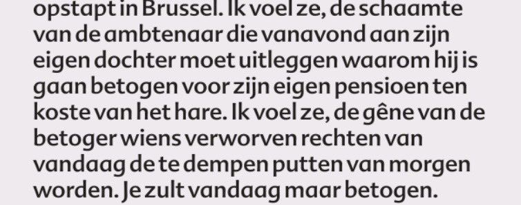 Ik deel de empathie met de betogers vandaag door Jan Segers <a href="/jshln/">jan segers</a> <a href="/HLN_BE/">HLN.BE</a>