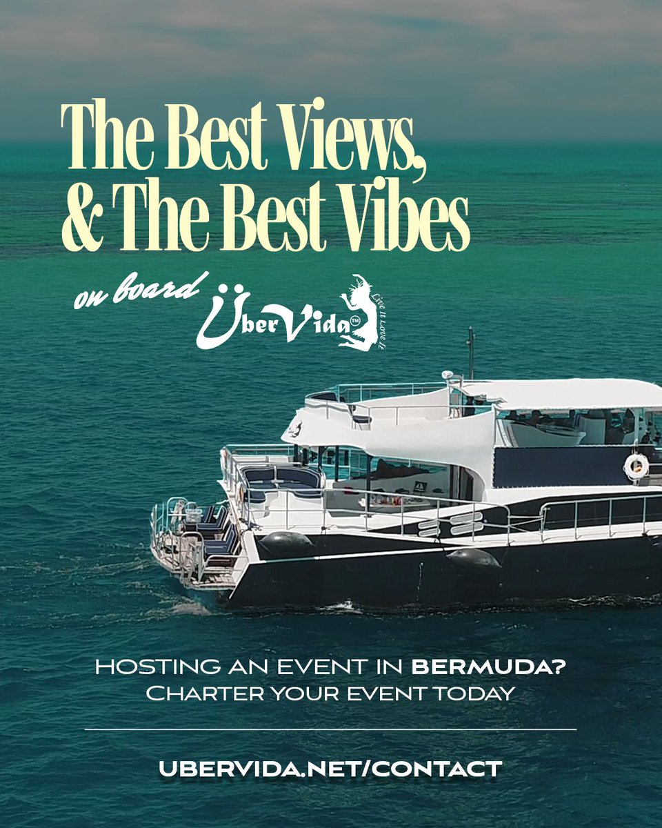 Uber_Vida's tweet photo. ÜberVida offers a variety of activities, from sunset cruises and parties to weddings, corporate events, and celebrations. 

Message us for charter inquiries at: https://t.co/g4xDGbgmot

#Bermuda #ÜberVida #SignatureCocktails #FirstDip #BermudaDay #BermudaYacht #CharterOfTheYear https://t.co/wbRF89uFtg