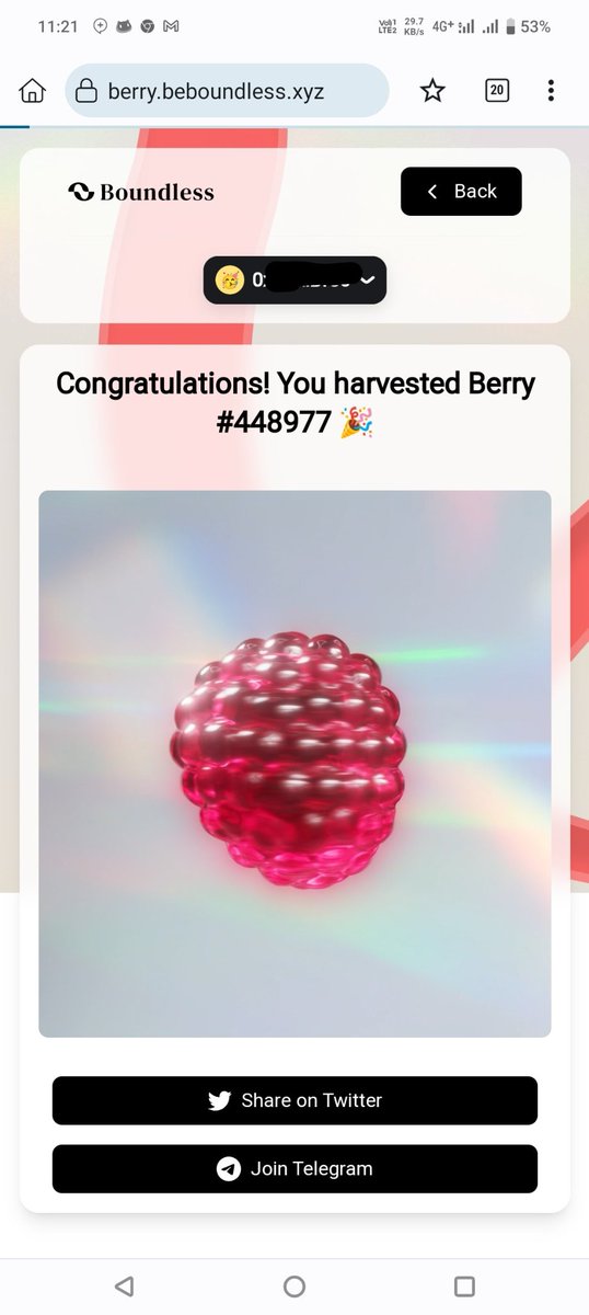 I just minted my Boundless Berry! Join the future of Boundless. 🫐✨

berry.beboundless.xyz