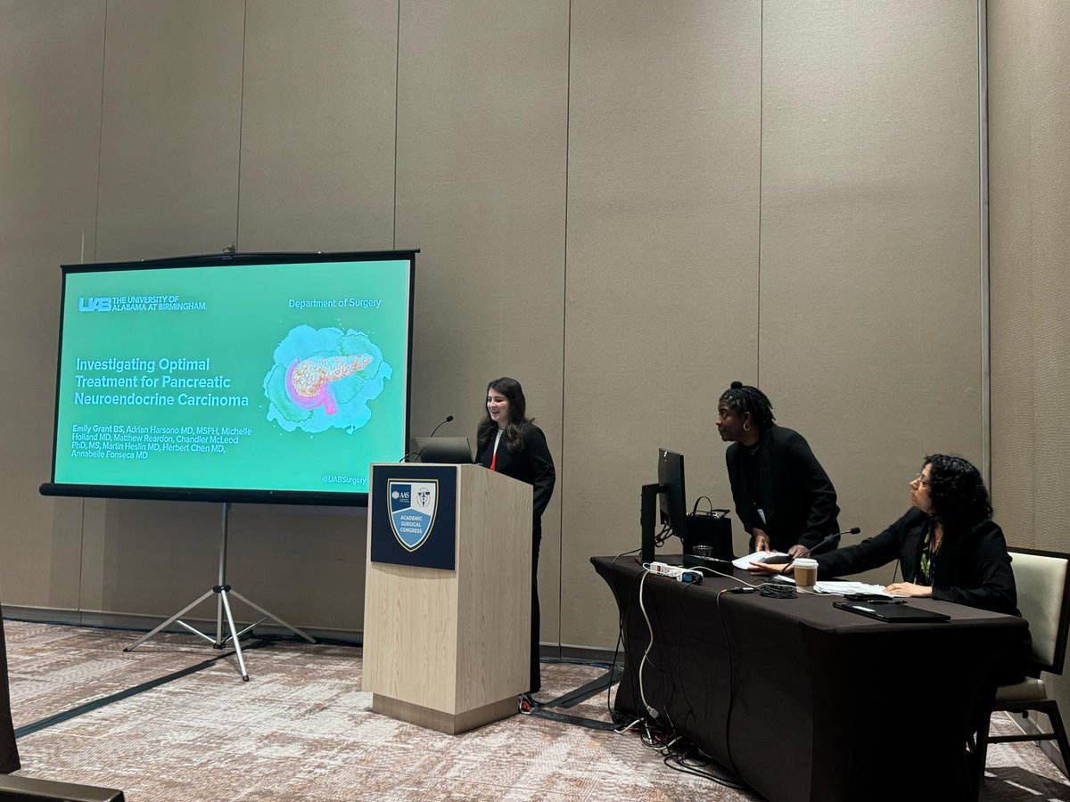afonsecaMD's tweet image. Our lab well represented! #ASC2025. Awesome talks by @MM_Holland_MD Adrian Harsono, Emily Grant & Matthew Reardon @UABSurgery @OncologyUab @AcademicSurgery