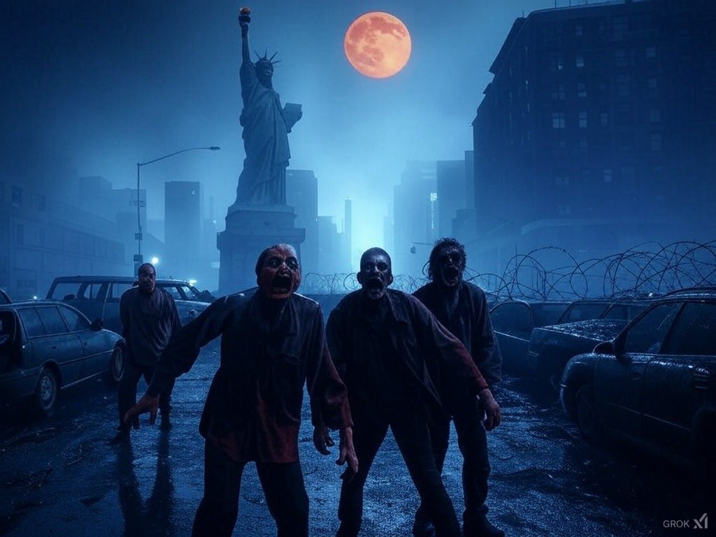 kvrohith's tweet photo. Zombie world - NYC https://t.co/3BXmlNHHcU