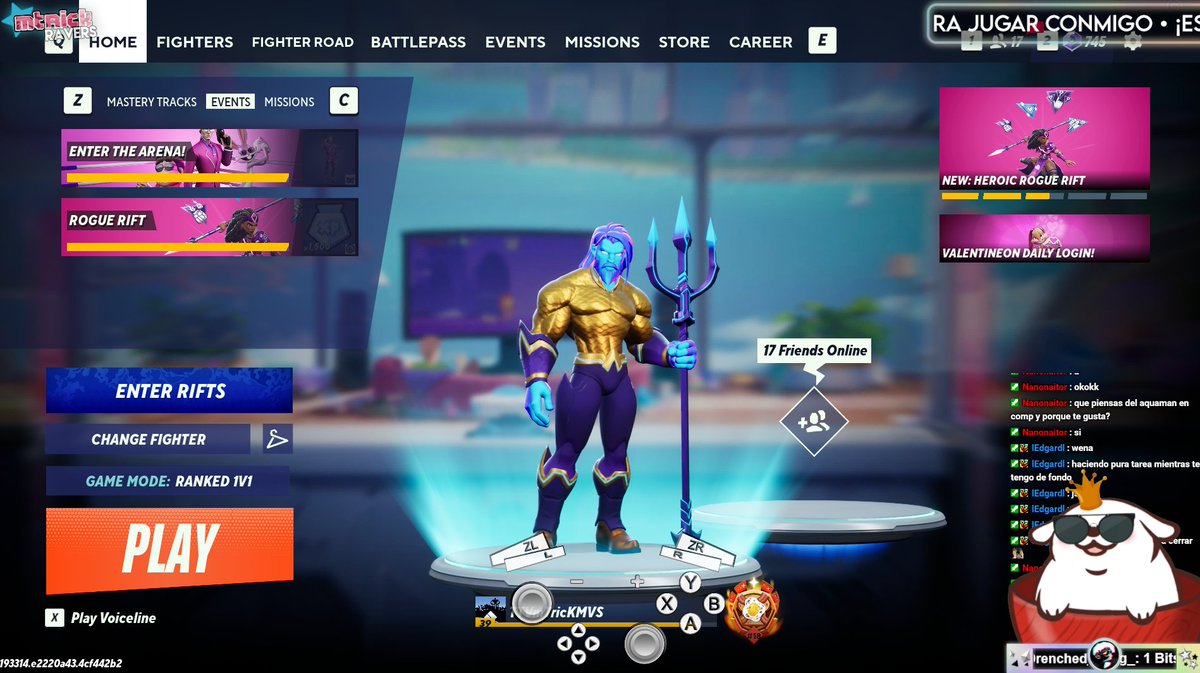 Wacaoz's tweet photo. First #Aquaman in #GrandMaster in @multiversus 

You guys released my main when the game is shutting down fr?  #MultiVersus #SaveMultiVersus https://t.co/neZZjpkbZU