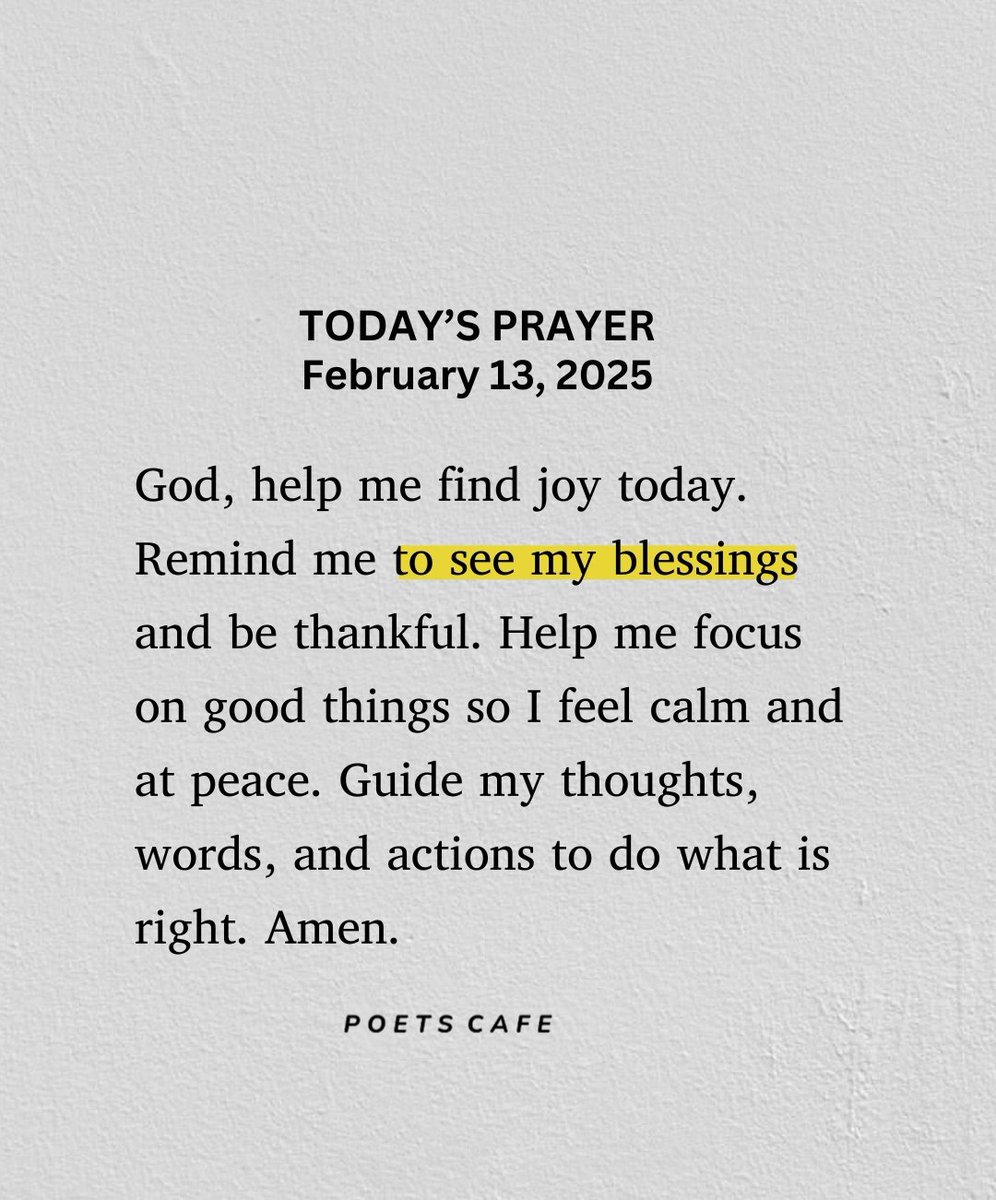 Today's prayer