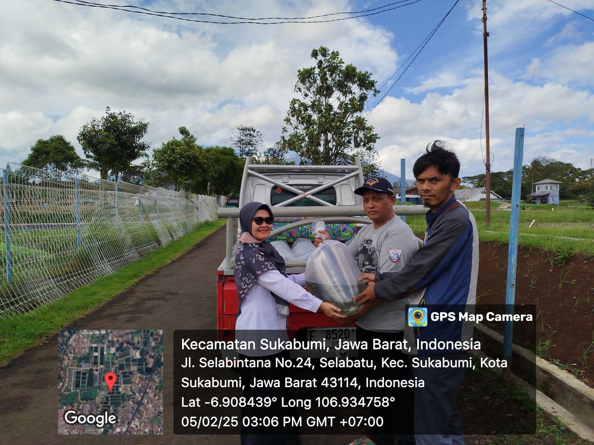 ncisriMuly's tweet photo. Rabu (05/02/2025), Sri Mulyani, Luhkan Kab.Sukabumi, Mendampingi Penyaluran Bantuan Benih nila 25.000 ek dari BBPBAT Sukabumi ke Pokdakan Anugerah Ds Kadudampit Kec.Kadudampit #giatluhkansatminkalbogor #skbmi #aktivitas @brpbatpp_bogor @pusluh_bppsdm @bppsdm_kp https://t.co/DR04Dyf42C