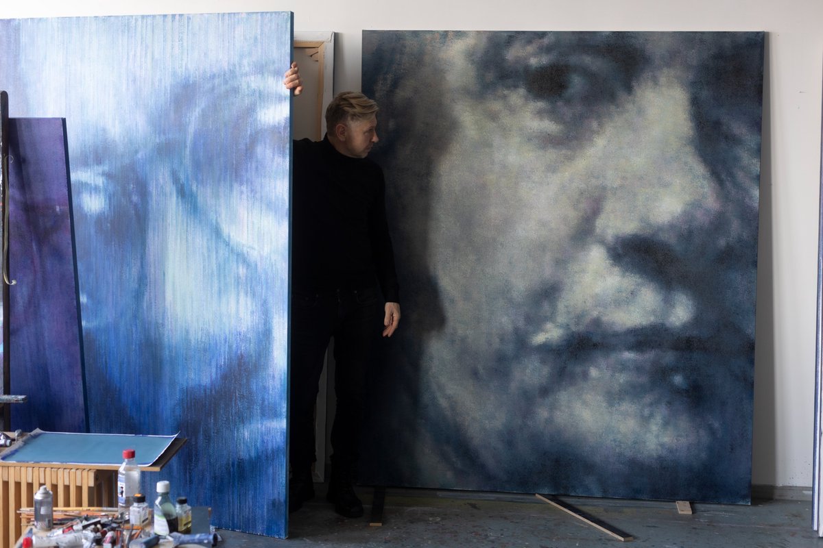 Gatavošanās izstādei Rotko muzejā, kas tiks atklāta 7. martā. Foto Jānis Deinats.