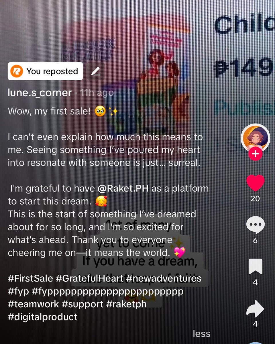 "I'm grateful to have Raket as a platform to start this dream."
"Thank you, Raket, for giving us creators the opportunity to showcase our creativity."

We see you and we appreciate you. 🧡

Here's Raket sales dust ✨✨✨ for everyone!