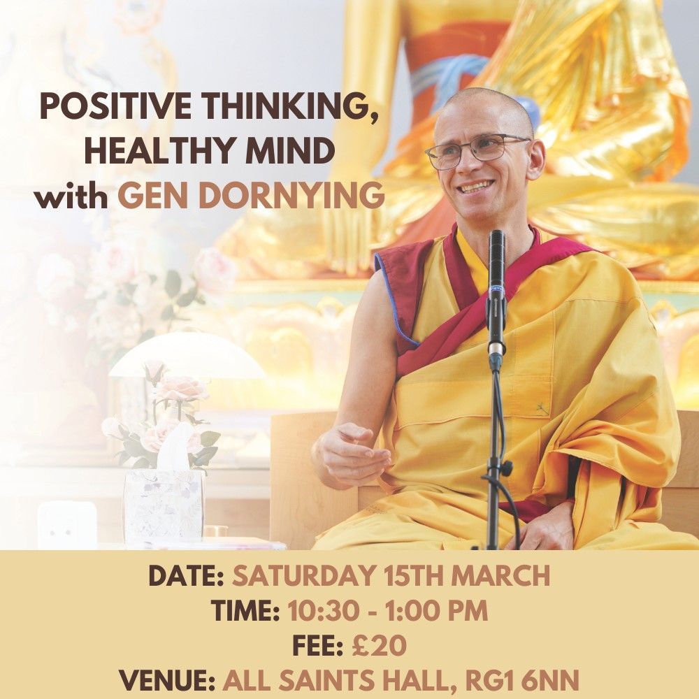 KMCReading's tweet photo. POSITIVE THINKING, HEALTHY MIND, with Gen Dornying

EVERYBODY WELCOME

Date: Saturday 15th March
Price: £20 
Time: 10:30 am - 1:00 pm
Venue: All Saints’ Hall, Reading, RG1 6NP

BOOK YOUR SPOT: https://t.co/bPN3aWVSKW https://t.co/BHAmd7iVCX