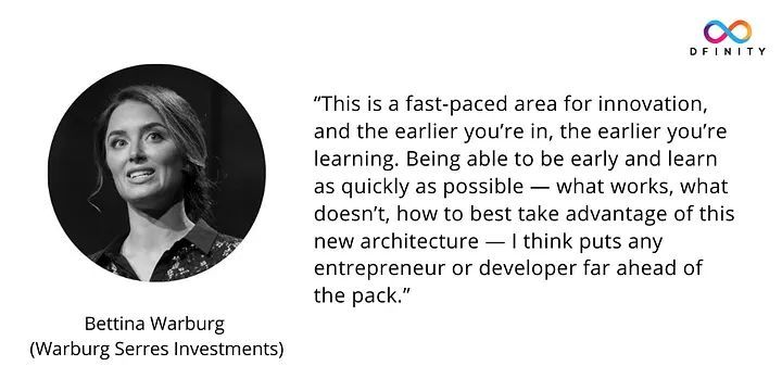 "Success in innovation isn’t just about timing—it’s about learning fast and adapting faster. 
🔥 Bettina Warburg nails it: those who dive in early gain the edge. 

Are you ready to build on the open web? 🚀 #ICP #Web3"