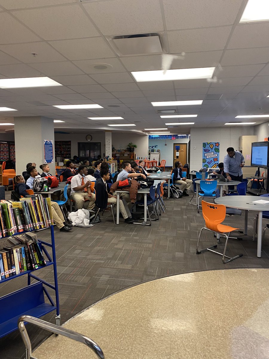 It was great watching our high school asst principal, Mr. Motley work with our combined 7th - 10th grade SIMBA Leadership group.  <a href="/ExploreJCPS/">JCPS Explore Pathways</a> <a href="/DuBoisAcademy/">DuBois Academy</a> <a href="/JCPSExploreEA/">Marcella Minogue</a>