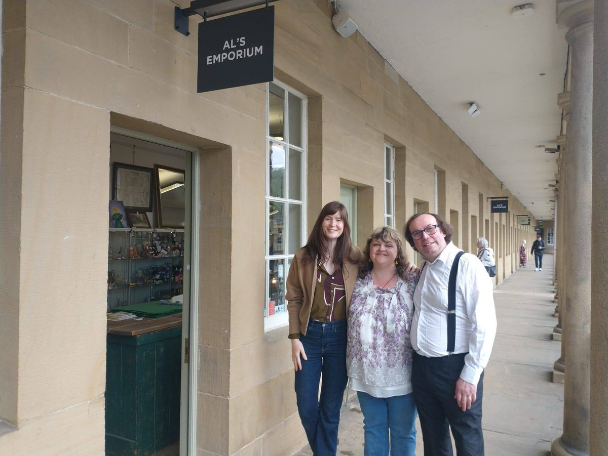 ThePieceHall's tweet photo. 📺 As seen on TV! Al's Emporium stars on BBC1's Antiques Road Trip today!

Tune in at 3.45pm to discover what hidden gems Natasha Raskin Sharp found and whether they turned a profit!

Remember to pop into the shop yourself - who knows what treasures you might uncover? 🏺 https://t.co/LUCdf35k03