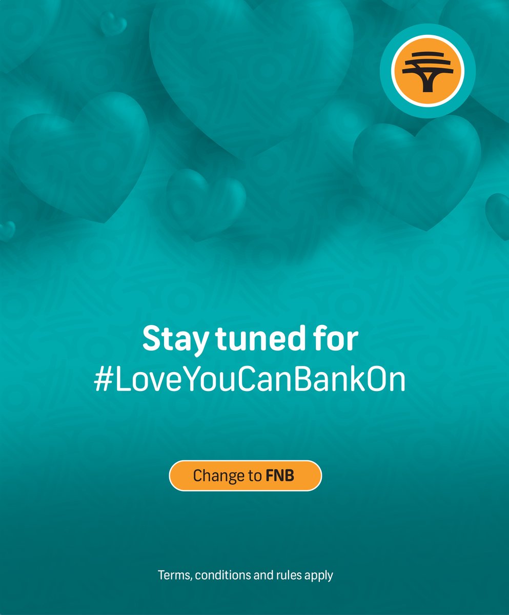 FNBEswatini's tweet photo. This Valentine’s Day, we’re bringing you #LoveYouCanBankOn in a special way. Stay tuned to our pages tomorrow, 14 February for a celebration you won’t want to miss. Any guesses? Drop them in the comments. #LoveFNB https://t.co/IcGRdxd53E