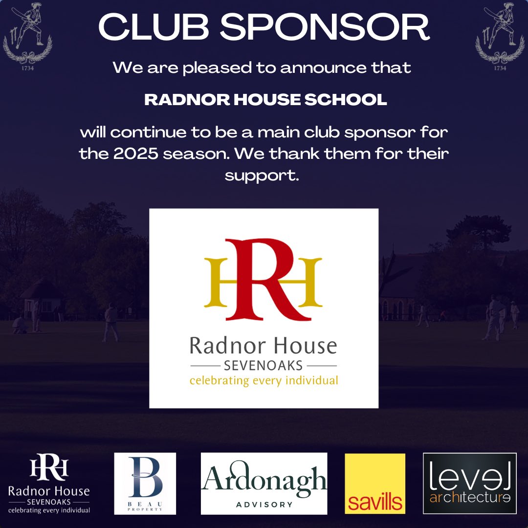 We’re pleased to announce that Radnor House will continue to sponsor the club for the 2025 season

#svcc1734