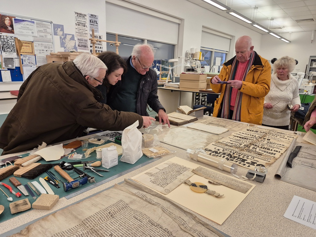ERArchives's tweet photo. We recently welcomed the Bridlington Augustinian Society on a behind the scenes Archives tour 📜 A fantastic opportunity to see our strongrooms and conservation workshop, learning how we preserve the county's documented history! https://t.co/8Mq5d9DzU3