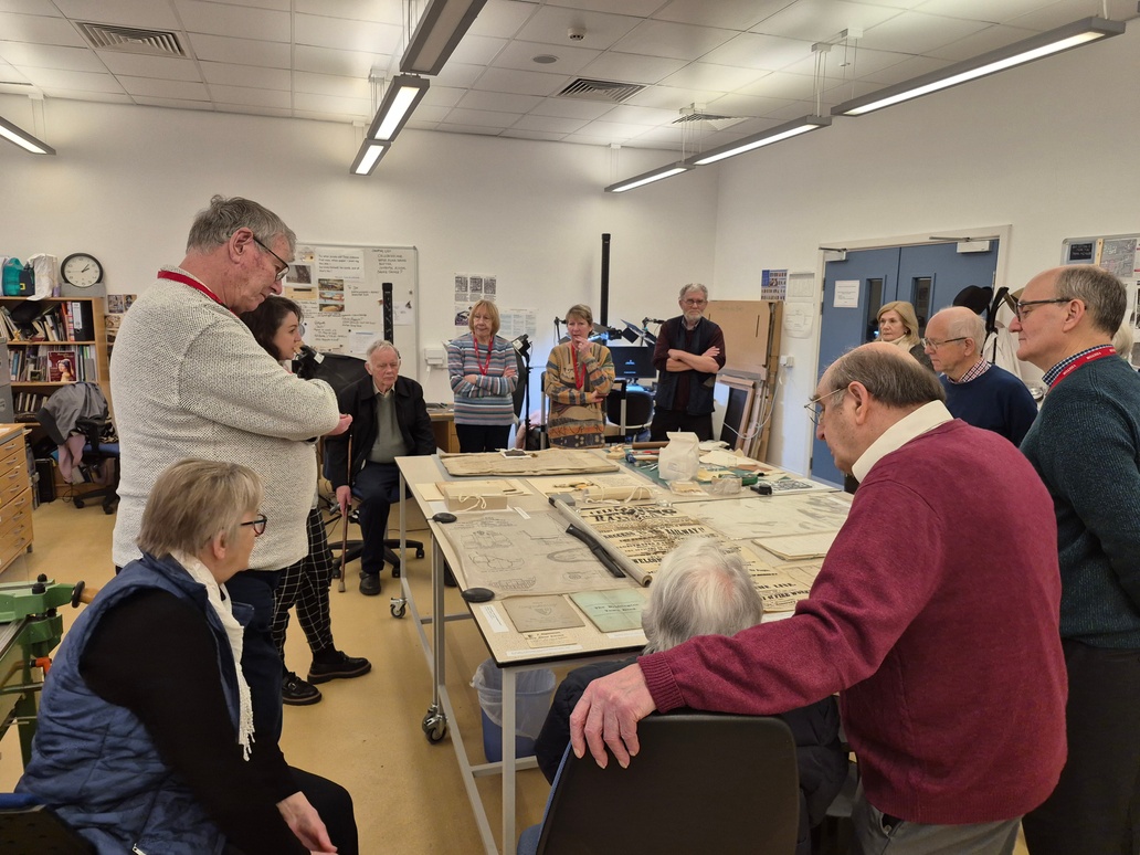 We recently welcomed the Bridlington Augustinian Society on a behind the scenes Archives tour 📜 A fantastic opportunity to see our strongrooms and conservation workshop, learning how we preserve the county's documented history!