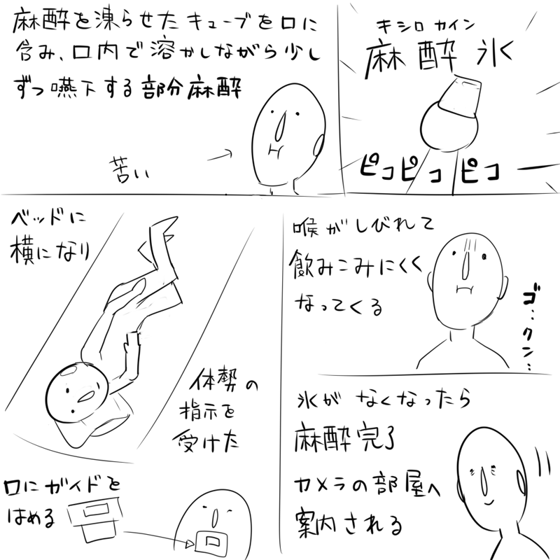 今日は健康診断で初めて胃カメラを飲みました 