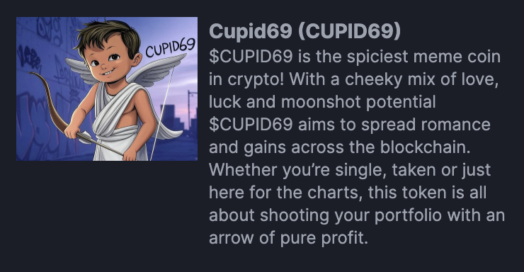 Well, well - It's #Valentines Again and #Cupid's #Memecoin has come out to play!! pump.fun/coin/DcgFRhrRq…