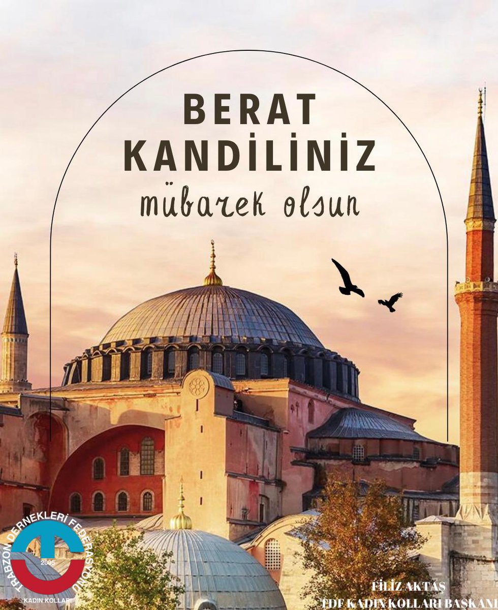 TdfKadinKollari's tweet photo. Berat; affın ve rahmetin gecesidir. Dualarımız kabul, birlik ve dirliğimiz daim olsun. Berat Kandilimiz mübarek olsun!

#beratgecesi 
#beratkandilimizmuebarekolsun 
#beraatkandili 

Filiz AKTAŞ
TDF Kadın Kolları Başkanı https://t.co/SUkkY4xtYW
