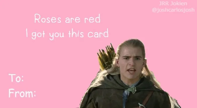 Coming tomorrow in the newsletter: more LOTR Valentines! Here's a few of my favorites from the past two years: