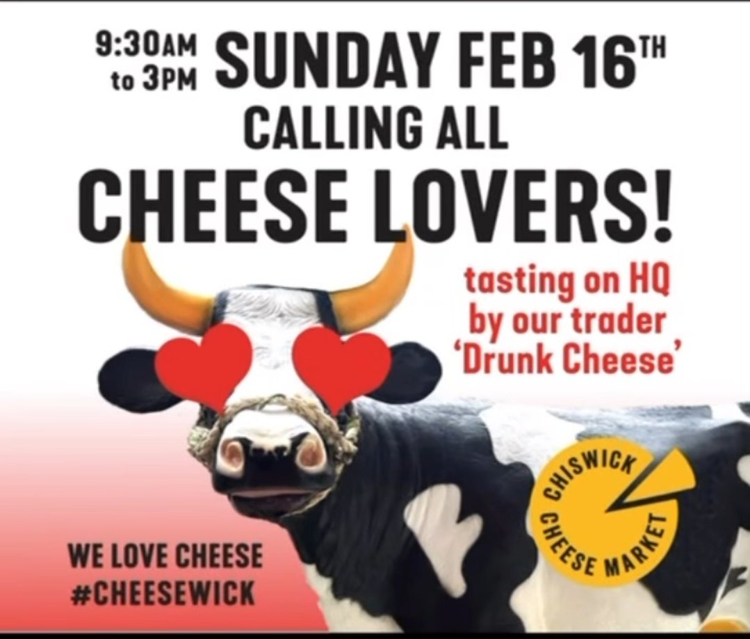 This sunday we shall be back at <a href="/ChiswickM/">Cheesewick</a>  with our new cheeses plus plenty from <a href="/CoCharcuterie/">Northampton Charcuterie Co #SBSWINNER</a>