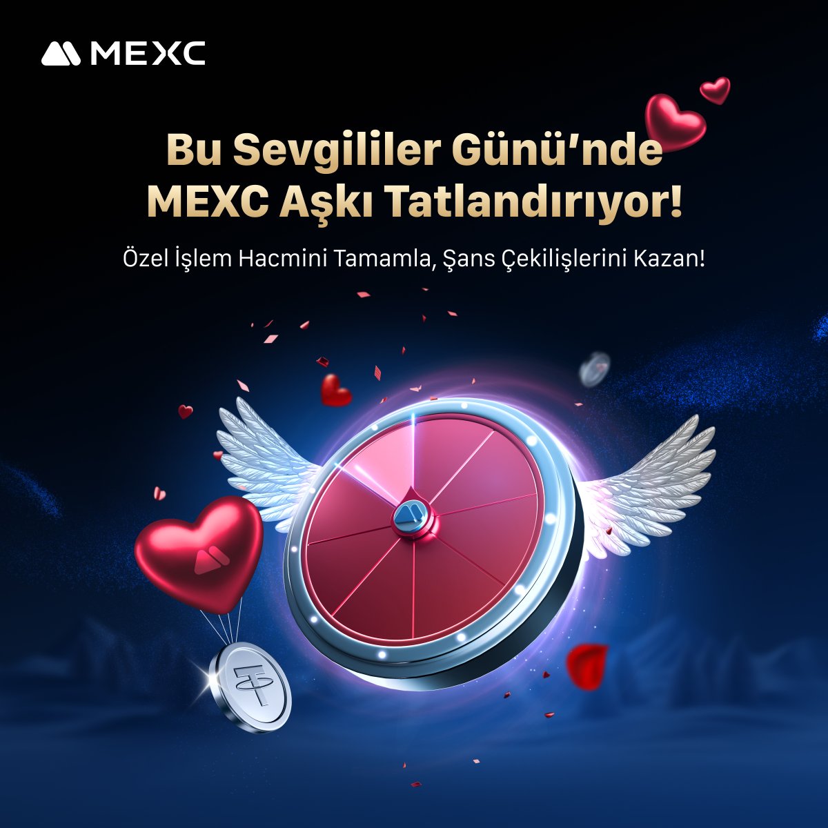 MEXC_Topluluk's tweet photo. 💖 Bu Sevgililer Günü’nde, MEXC Aşkı Tatlandırıyor! 💖

MEXC ile aşk dolu bir işlem deneyimine hazır olun! 💘 İşlem hacmi görevlerini tamamlayarak şanslı çekiliş fırsatı yakalayın. 🎁 Muhteşem ödüller sizi bekliyor!

⏰Son Katılım; 14 Şubat 18:00

📢 Hemen katılın ve bu fırsatı kaçırmayın!
Detaylar;https://t.co/h3ktatfb9s

#MEXC #SevgililerGünü